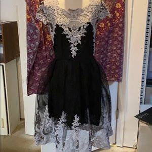 Black & Grey Unbranded lace dress